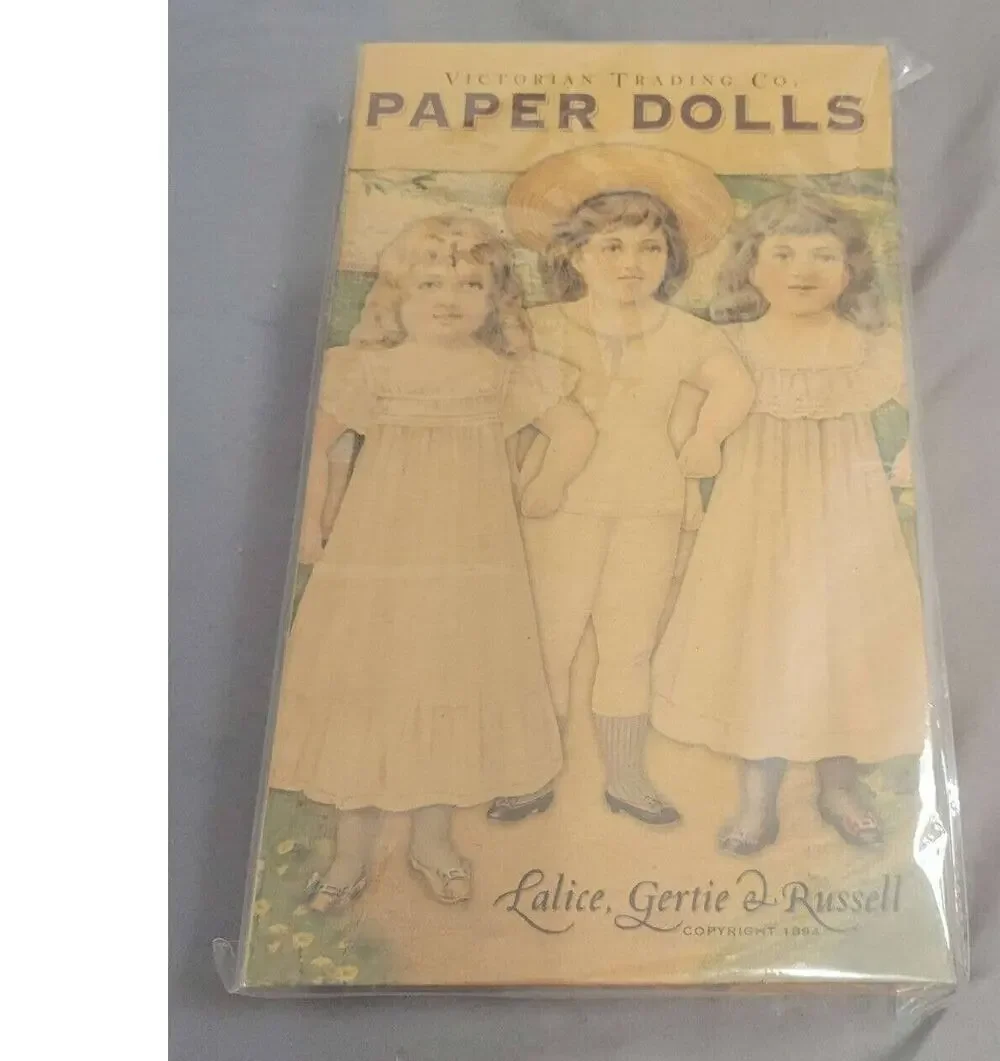 Victoria Trading CO Lalice, Gertie, and Russel Paper Dolls New in Package